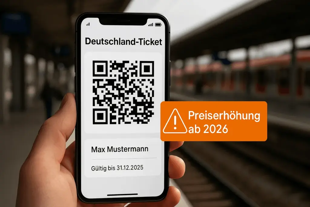 Preiserhöhung beim Deutschlandticket 2026